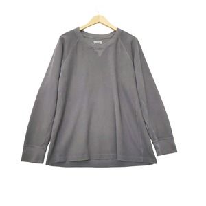 Duluth Trading Longtail Shirt Gray‎ Cotton Long Sleeve Ribbed Pullover Men's XL